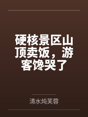 硬核景区山顶卖饭,游客馋哭了