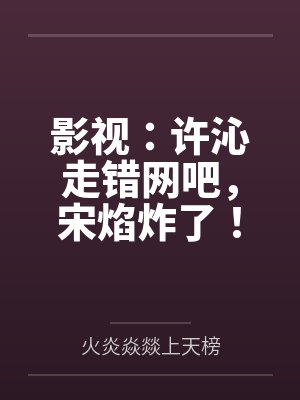 影视:许沁走错网吧,宋焰炸了!