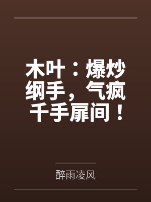 木叶：爆炒纲手，气疯千手扉间！