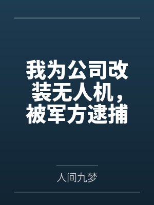 我为公司改装无人机，被军方逮捕