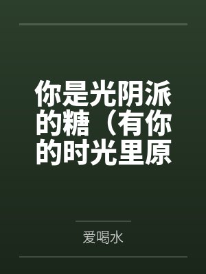 你是光阴派的糖（有你的时光里原著小说）