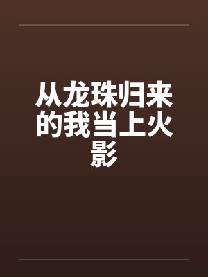 从龙珠归来的我当上火影小说