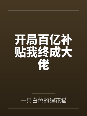 开局百亿补贴我终成大佬