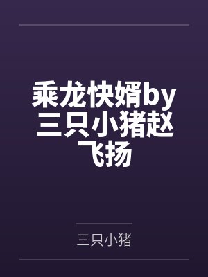 乘龙快婿by三只小猪赵飞扬