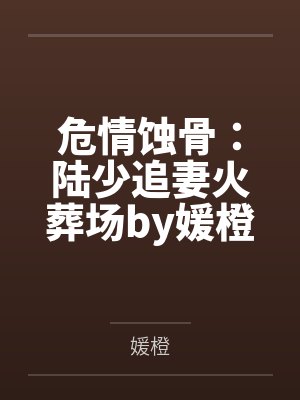 危情蚀骨：陆少追妻火葬场by媛橙颜晚南
