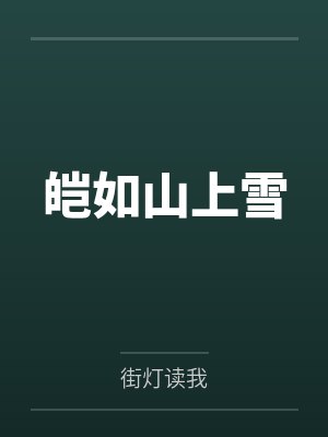 皑如山上雪