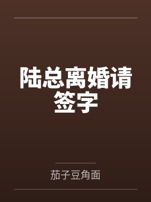 陆总离婚请签字
