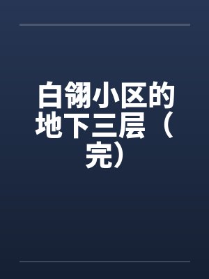 白翎小区的地下三层（完）