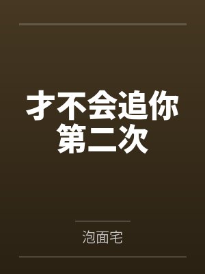 才不会追你第二次