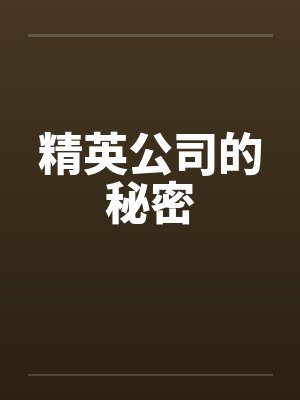 精英公司的秘密