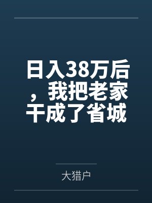 日入38万后,我把老家干成了省城