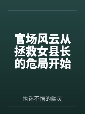 官场风云从拯救女县长的危局开始