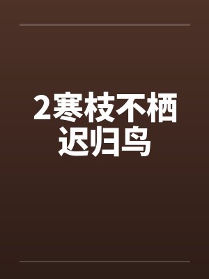 2寒枝不栖迟归鸟