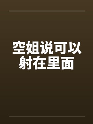 空姐说可以射在里面