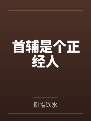 首辅是个正经人