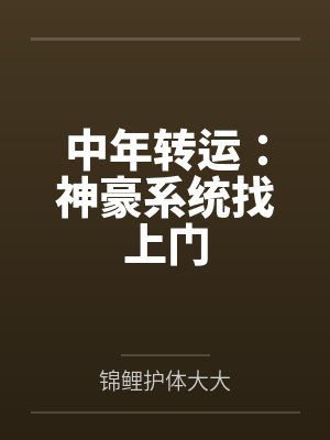 中年转运:神豪系统找上门