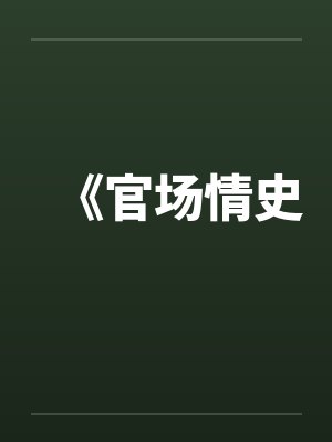 《官场情史