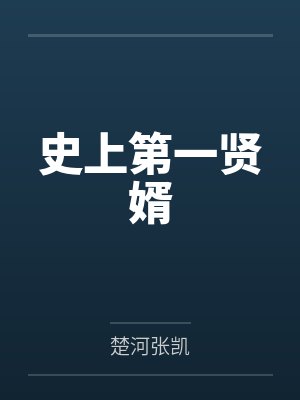 史上第一贤婿