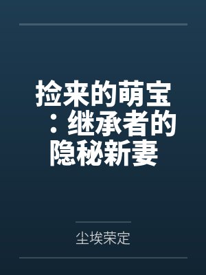 捡来的萌宝:继承者的隐秘新妻