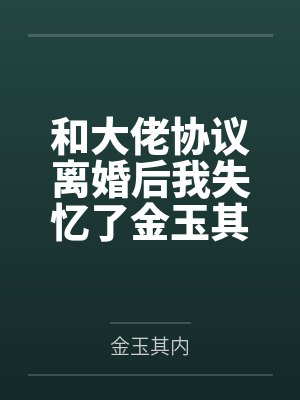 和大佬协议离婚后我失忆了金玉其内结局番外